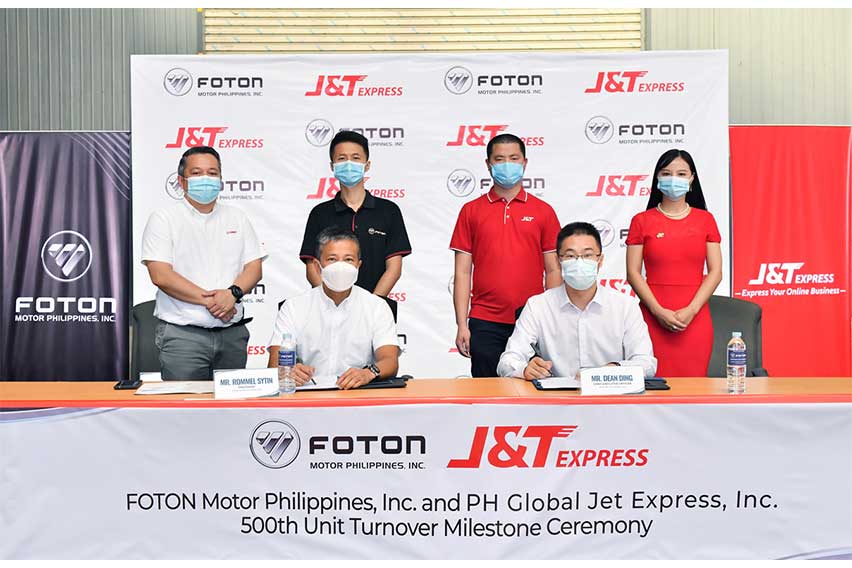 Foton 500th Unit Turnover to J&T Express