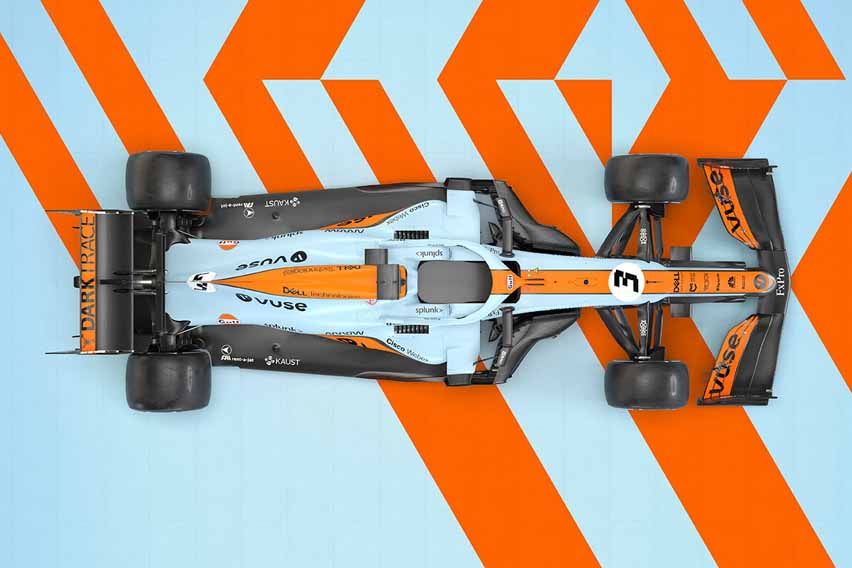 McLaren MCL35M top-view