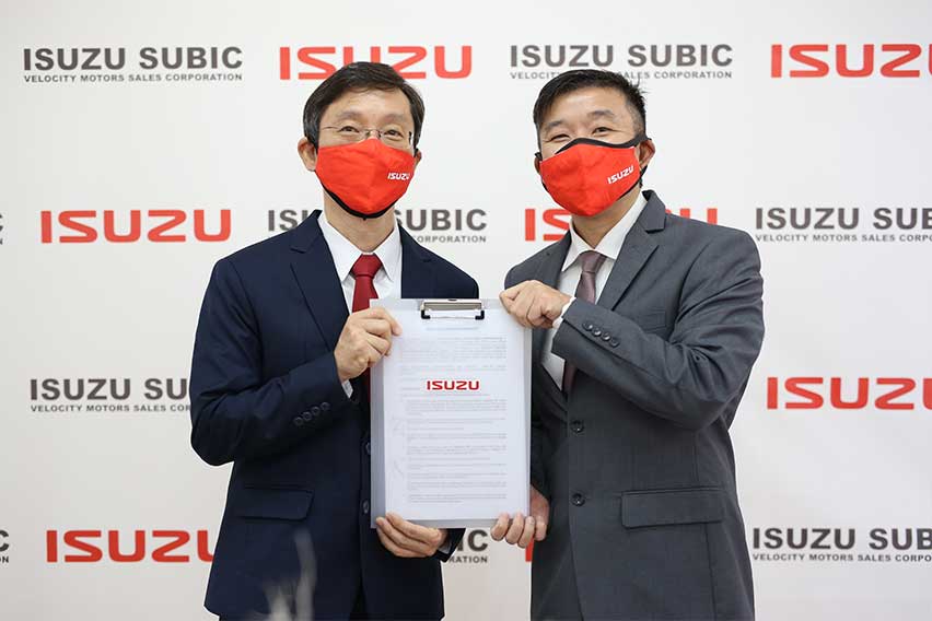 Isuzu and Velocity Motors Contract Signing Ceremony for Isuzu Subic