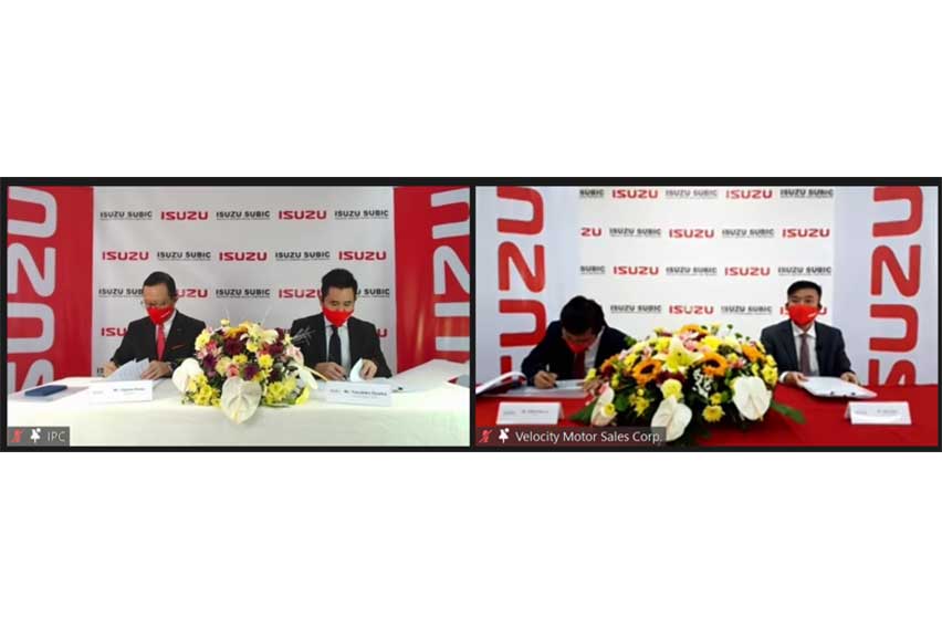 Isuzu and Velocity Motors Contract Signing Ceremony for Isuzu Subic