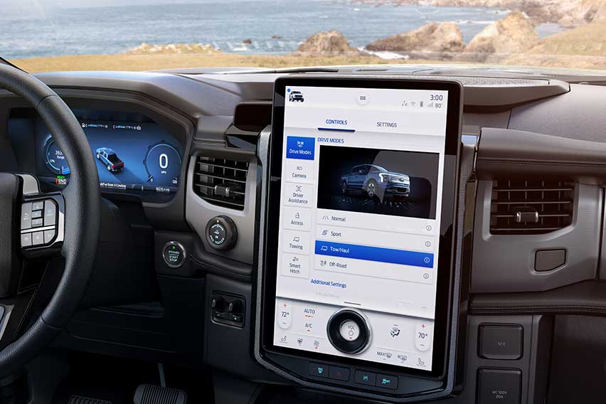 Ford F-150 Lightning Touchscreen Display