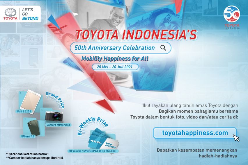 Cara Toyota Berbagi Kebahagiaan Bersama Masyarakat Pada Ulang Tahun ke 50 di Indonesia