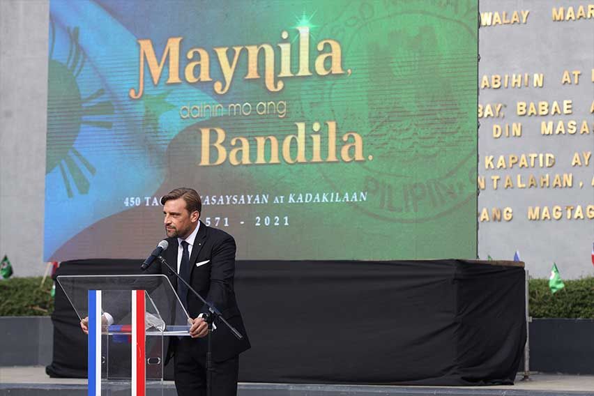 Allianz PNB Life President and Chief Executive Officer (CEO) Alexander Grenz at Allianz PNB Life Bike Rack Art Installation Inauguration Ceremony