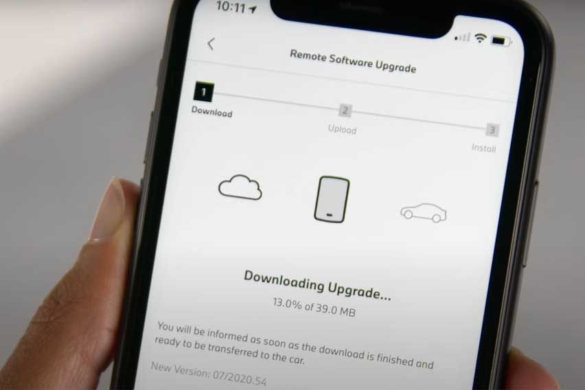 ver-the-air update via the My BMW App 