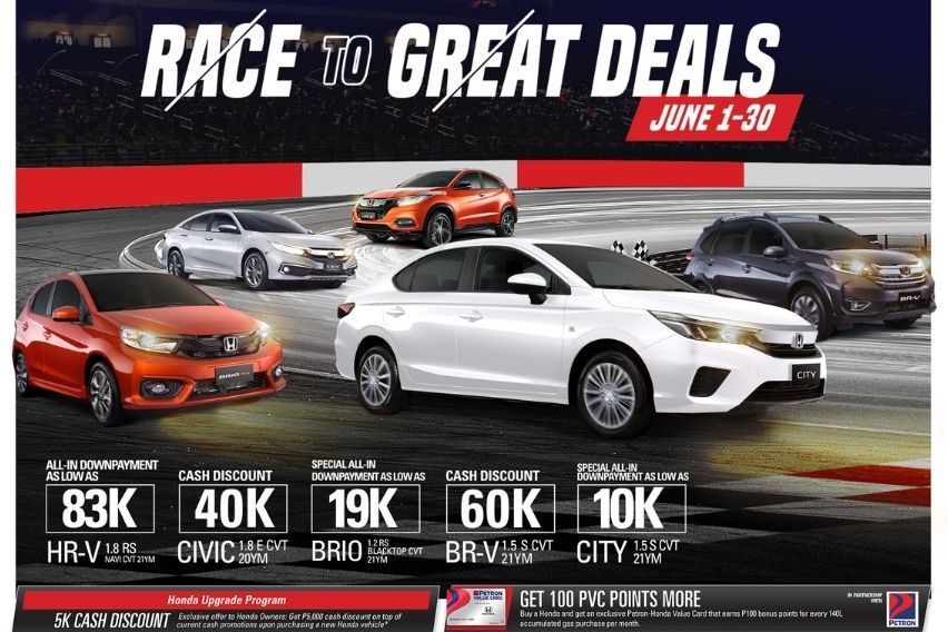 Honda PH presents ‘Race to Great Deals’ promo this June