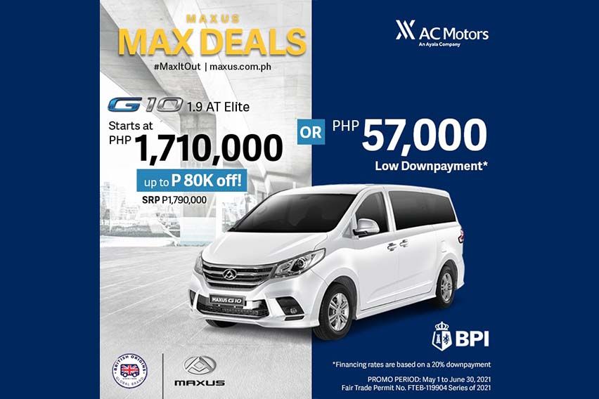 Maxus G10 - June 2021 Promo