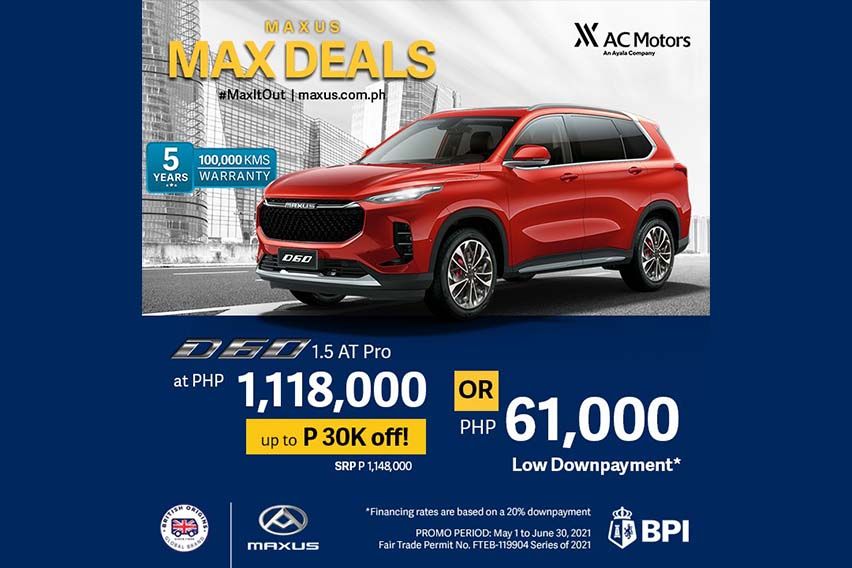 Maxus D60 - June 2021 Promo