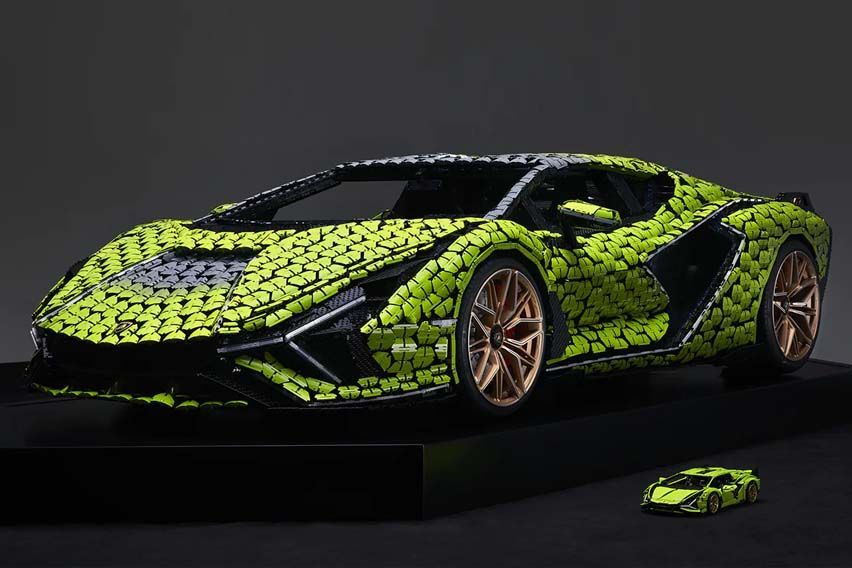 Here’s a life-size Lamborghini Sian made from 4,00,000 Lego pieces
