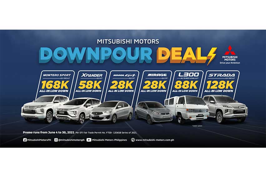Mitsubishi rolls out low down payment plans in 'Downpour Deals’