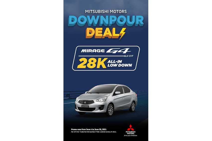 Mitsubishi Mirage G4 - Mitsubishi Downpour Deals (June 2021)