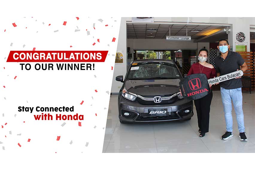 ‘Stay Connected with Honda’ raffle winner drives home brand-new Brio