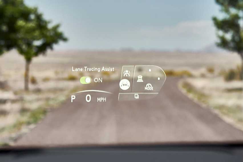 Lexus NX Heads-Up Display (HUD)