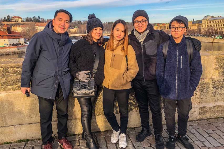 Mercedes-Benz Star Dad Dr. Ricardo Javinson and family