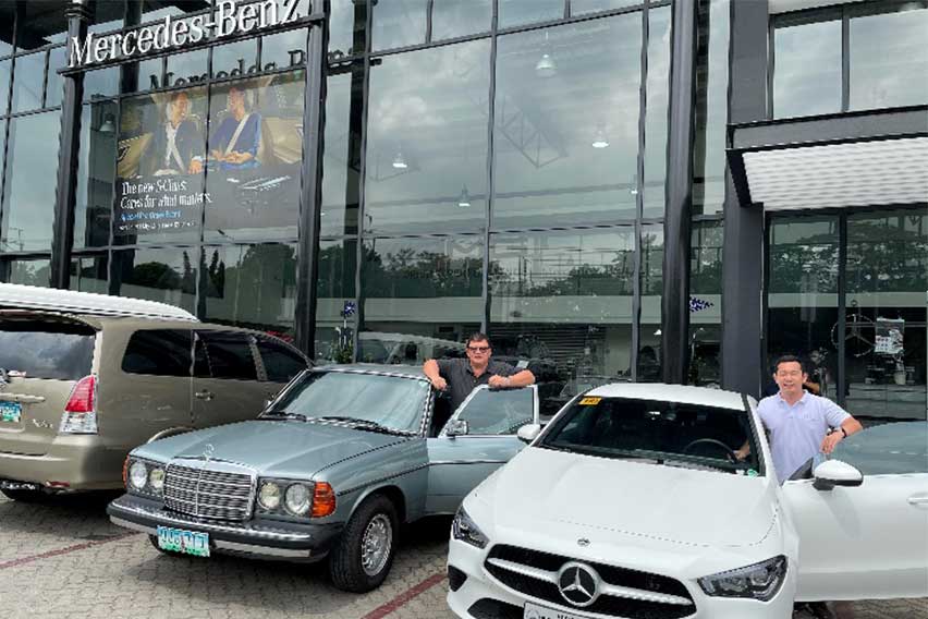 Mercedes-Benz Star Dad David Gomez with his father