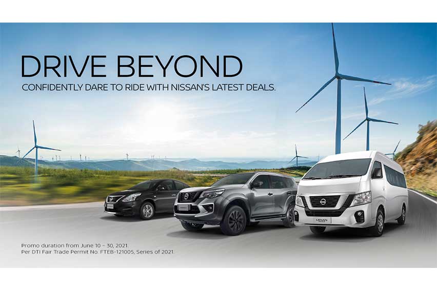 Nissan 'Drive Beyond' promo features discounts, freebies, and all-in low DP offers