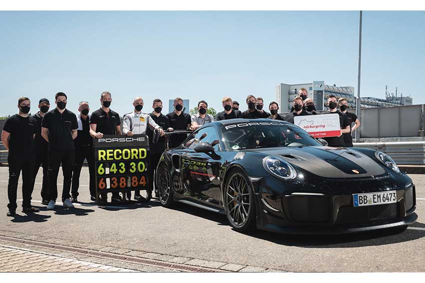 Porsche 911 GT2 RS at Nurburgring