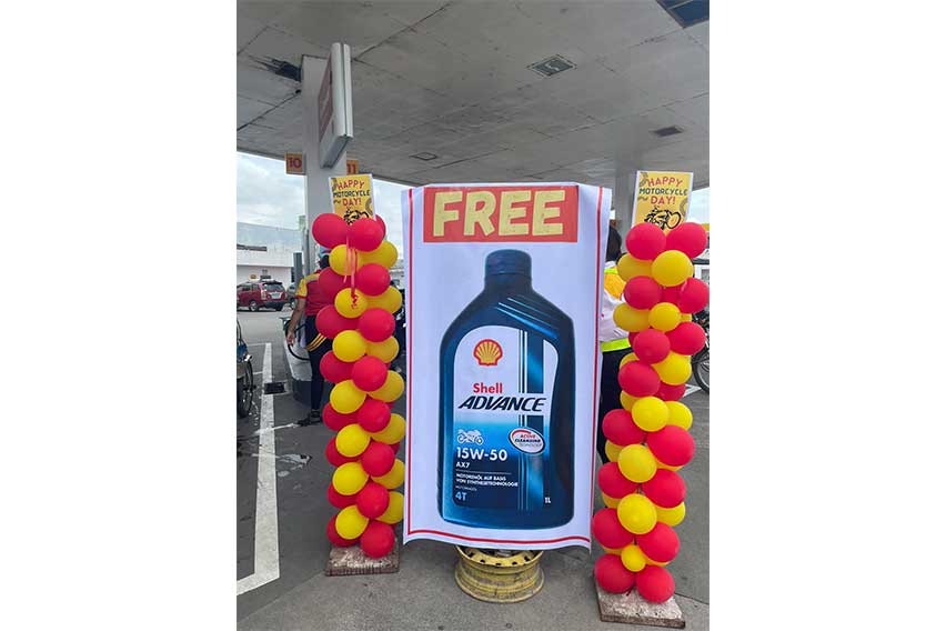 Shell World Motorcycle Day Celebration - Free Shell Advance AX7 Motor Oil