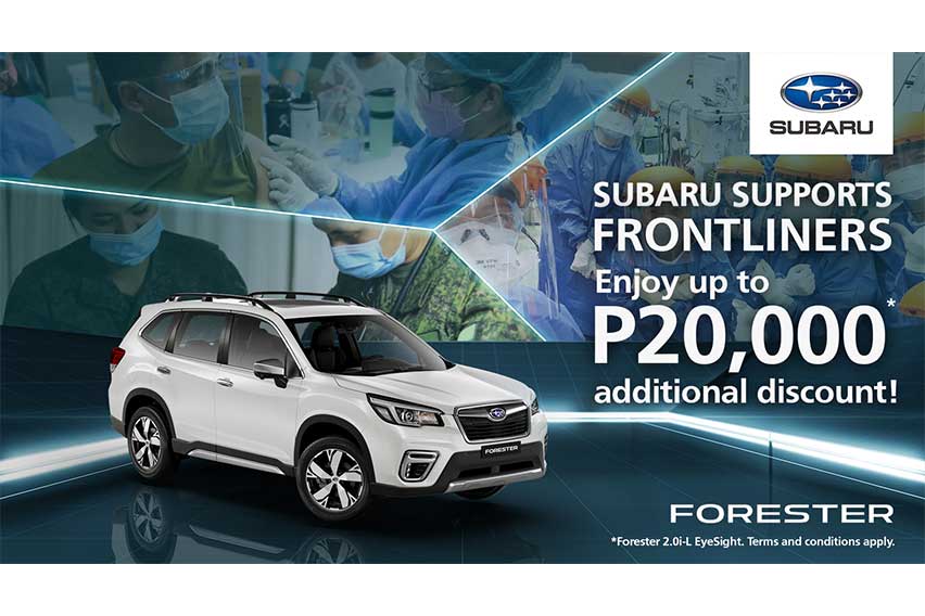 Frontliners get up to P20K discount on the Subaru Forester this July