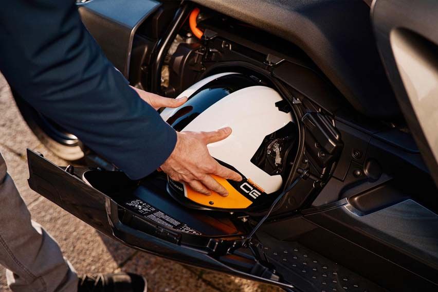 BMW CE 04 underseat storage