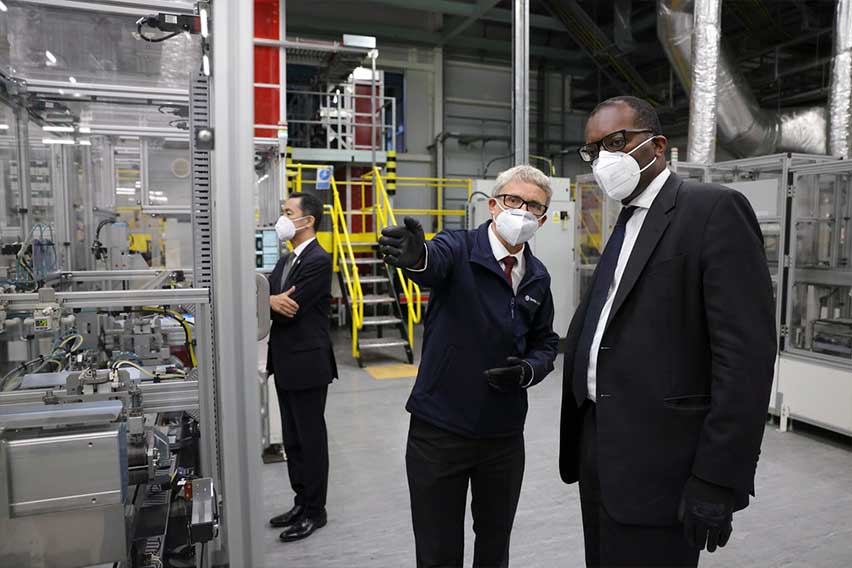 United Kingdom Business Secretary Kwasi Kwarteng at Nissan Sunderland Plant