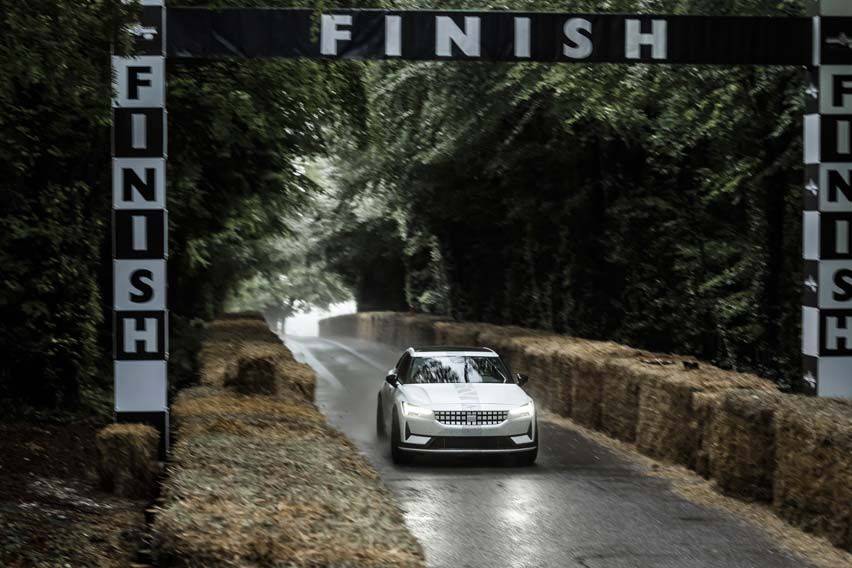 Experimental Polestar 2 concept debuts at 2021 Goodwood FoS