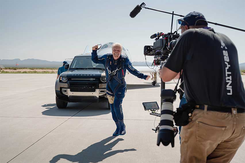 Virgin Galactic x Land Rover