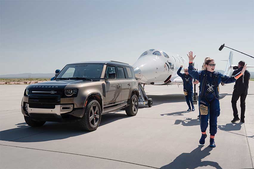 Virgin Galactic x Land Rover
