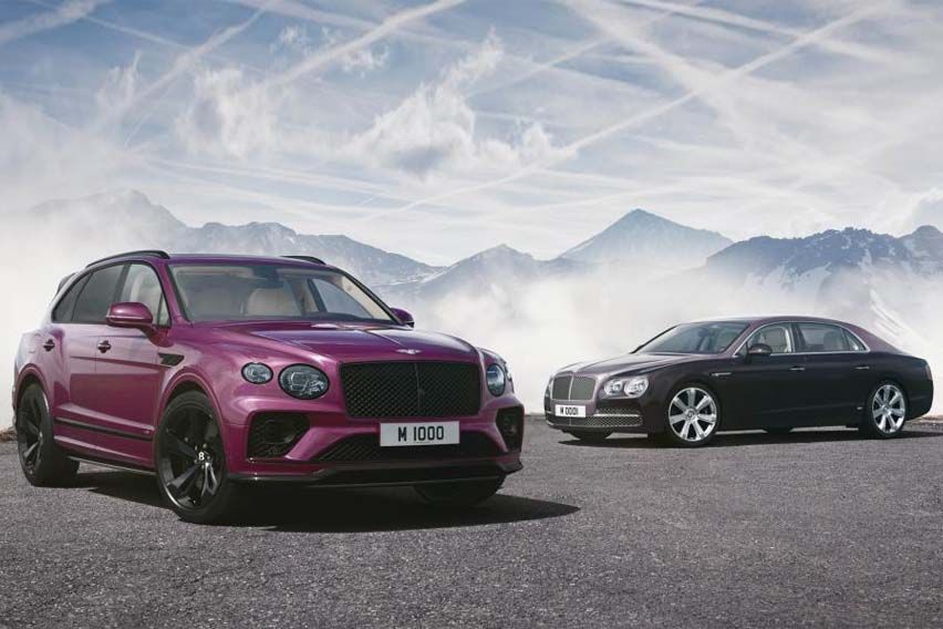 Here's the Bentley Mulliner Design team very purple 1000th project 