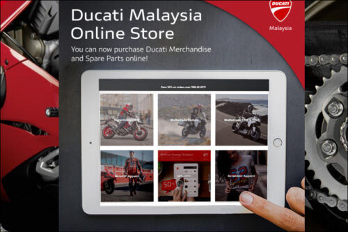 Ducati Malaysia launched an online store 
