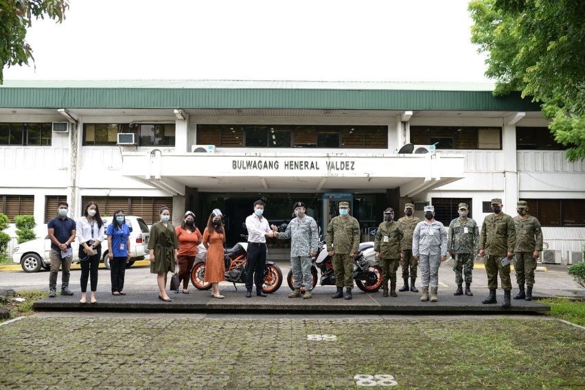 Delgado Brothers (Delbros) Group turns over KTM motorcycles to the Armed Forces of the Philippines (AFP)