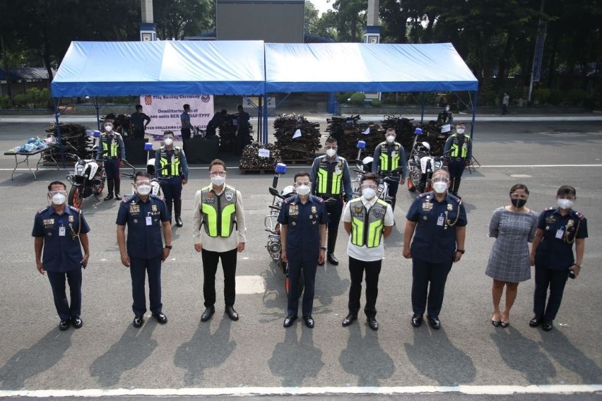 Delgado Brothers (Delbros) Group turns over KTM motorcycles to the Philippine National Police (PNP)