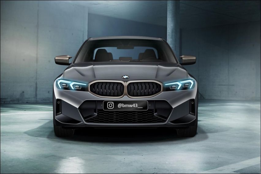 Check 2023 BMW 3 Series facelift render, based on recent IG leak 