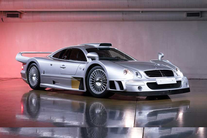 Check out the up for auction, super rear 1998 Mercedes-Benz AMG CLK GTR