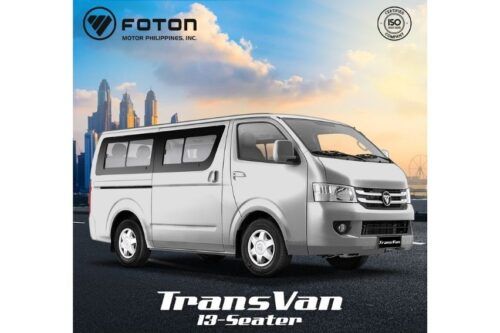 Foton PH awards 13-seater Transvan to Hidilyn Diaz
