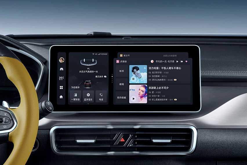 2021 Geely Binyue Pro facelift CABIN