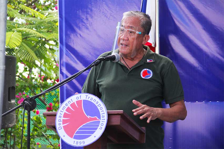 Department of Transportation (DOTr) Secretary Arthur Tugade at Hyundai Modern PUV Turnover Ceremony for Laoag Bacarra Pasuquin Transport Group