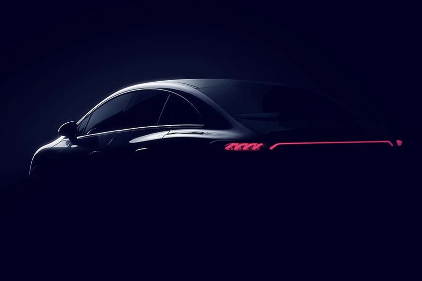 Mercedes-Benz EQE teased ahead of debut at Munich Motor Show
