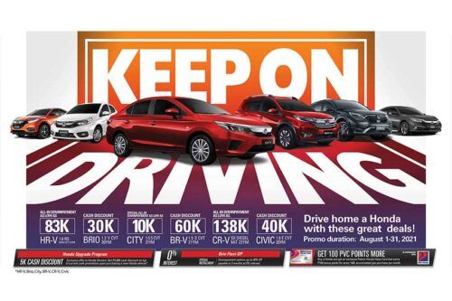 Honda’s ‘Keep on Driving’ promo gives exclusive deals and discounts this Aug.