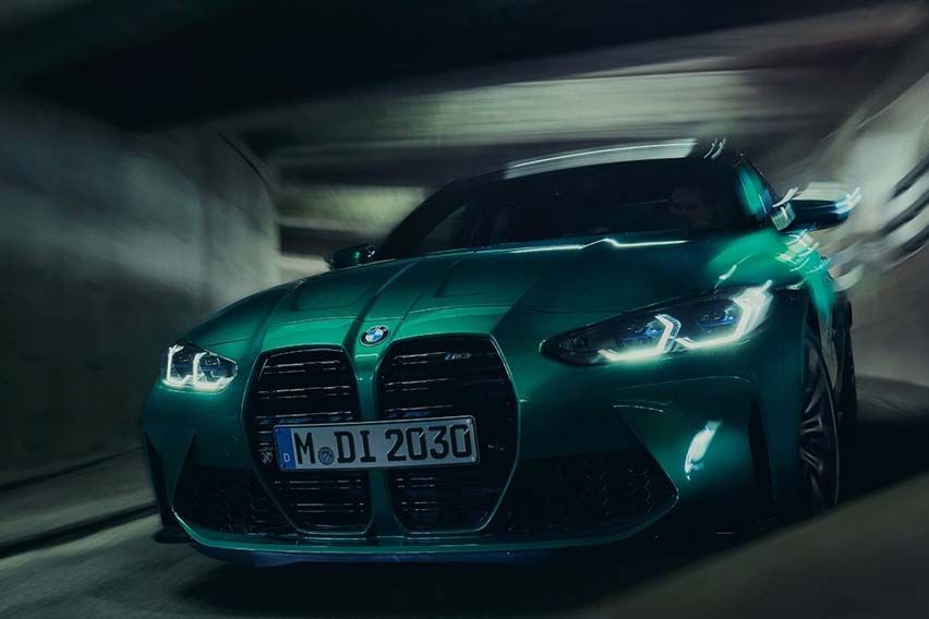 BMW M3 Competition headlights