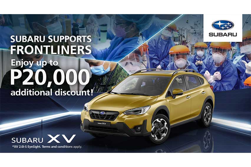 Subaru PH extends discount promo for frontliners until end of Aug.