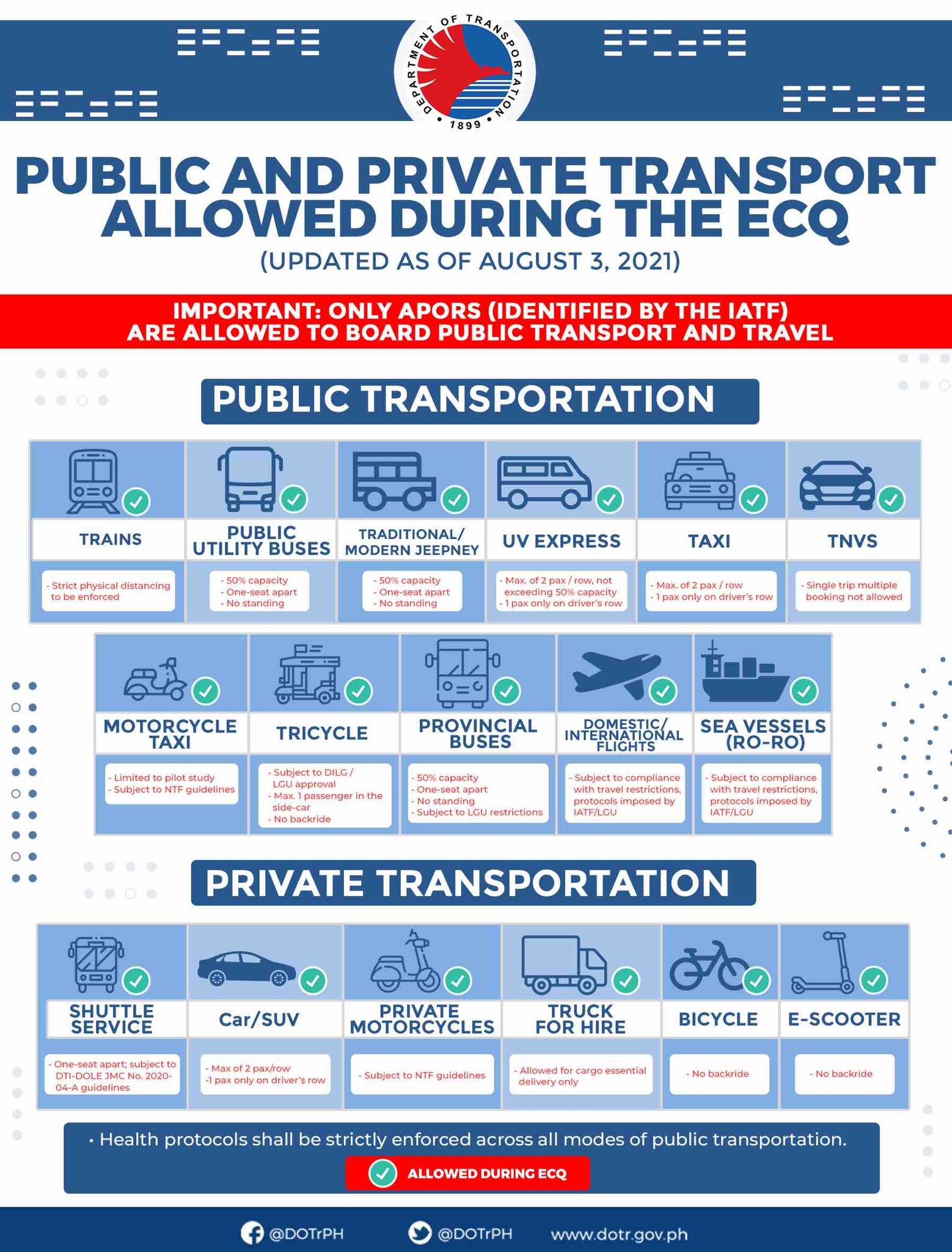 What you need to know about public and private transport during ECQ