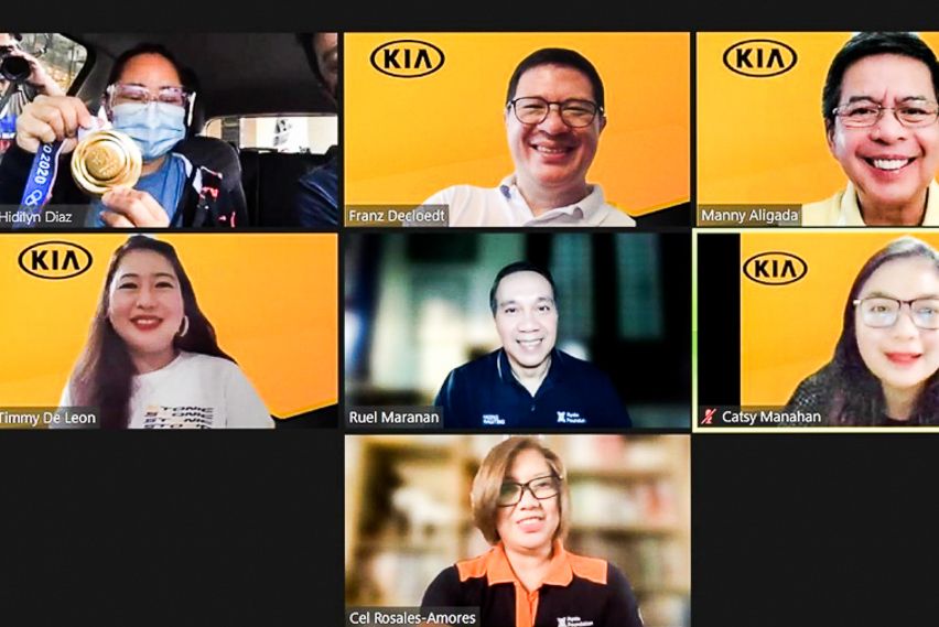 Hidilyn Diaz with AC Motors