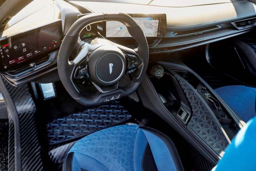 Production-spec Pininfarina Battista cabin