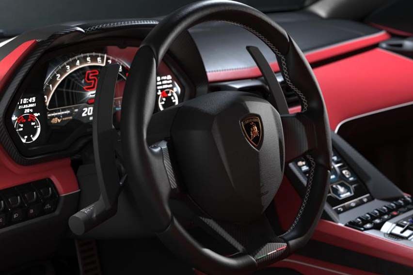 112-unit limited Lamborghini Countach interior