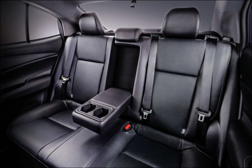Toyota Vios rear seat