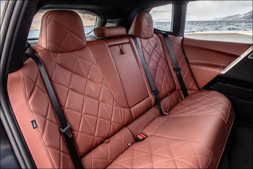 BMW iX rear seat