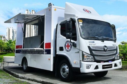 Foton turns over 4 food trucks to PH Red Cross