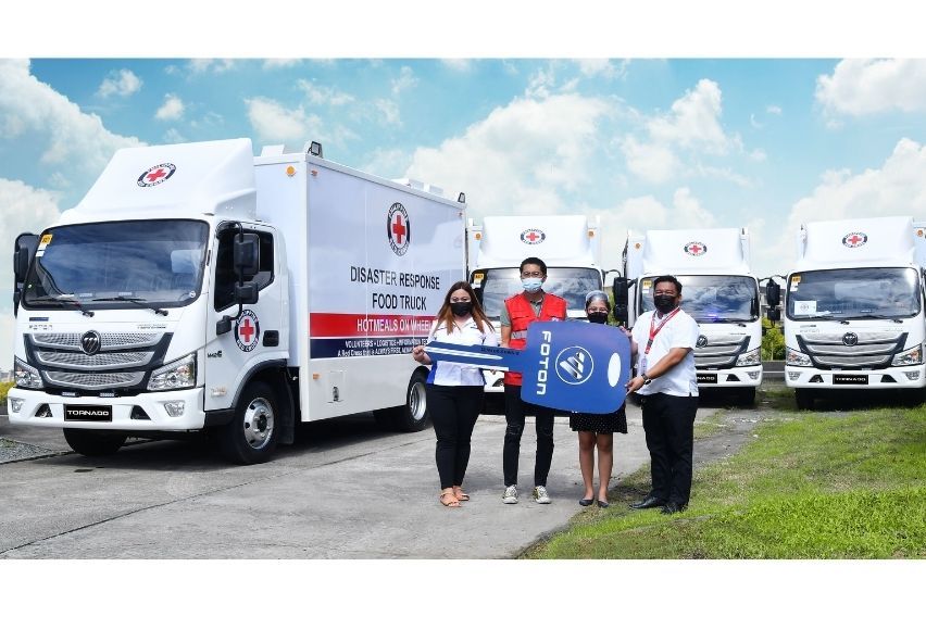Philippine Red Cross' Foton Tornado M4.2C Food Trucks
