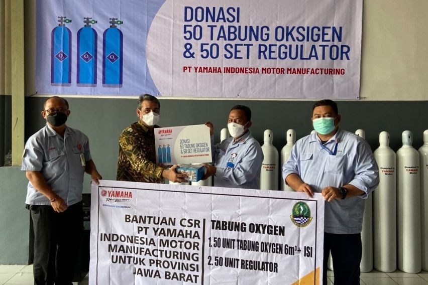 Yamaha Indonesia Sumbang Tabung Oksigen dan Berikan 16 Ribu Vaksin Gratis untuk Masyarakat