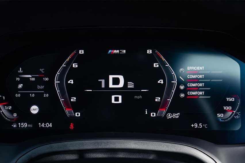 M specific instrument cluster